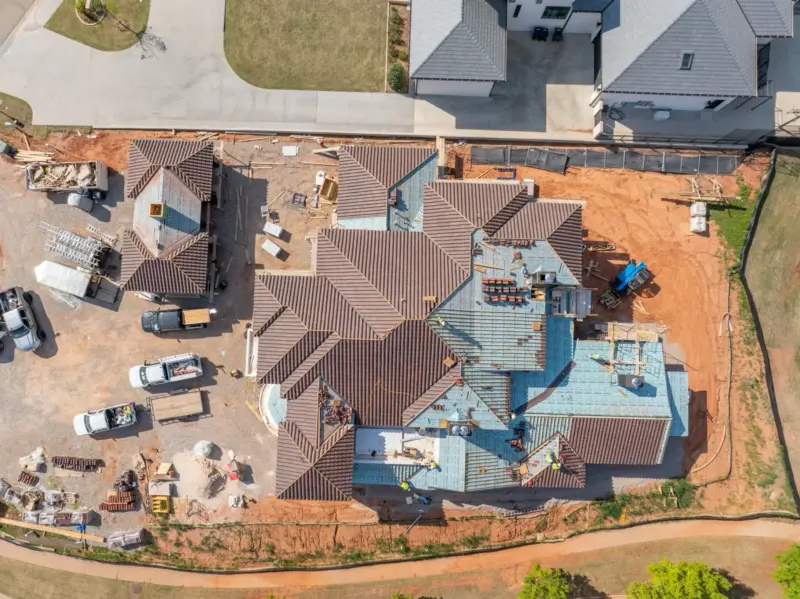 Roof tile progress
