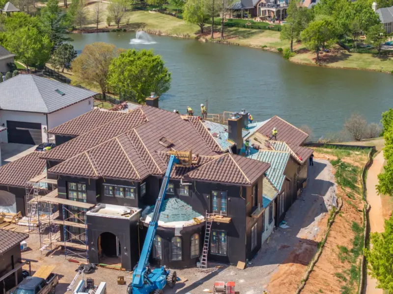 Roof tile progress